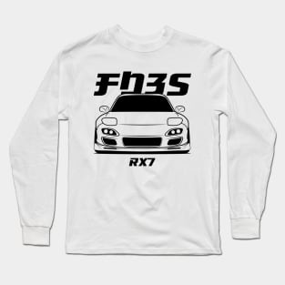 Front RX7 fd3s Long Sleeve T-Shirt